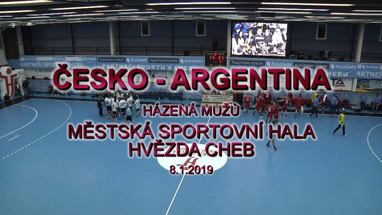 HÁZENÁ ČESKO-ARGENTINA  8.1.2018 CHEB