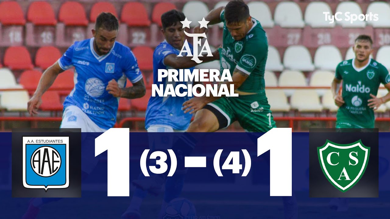 Estudiantes (RC) 1 (3) - (4) 1 Sarmiento | Primera Nacional - Final por el primer ascenso