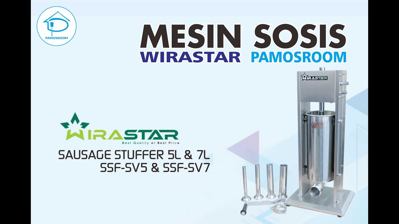 Pamosroom Wirastar Mesin Pembuat Sosis Dan Churros SSF-SV5 Kapasitas 5L ,SSF-SV7 Kapasitas 7L REVIEW
