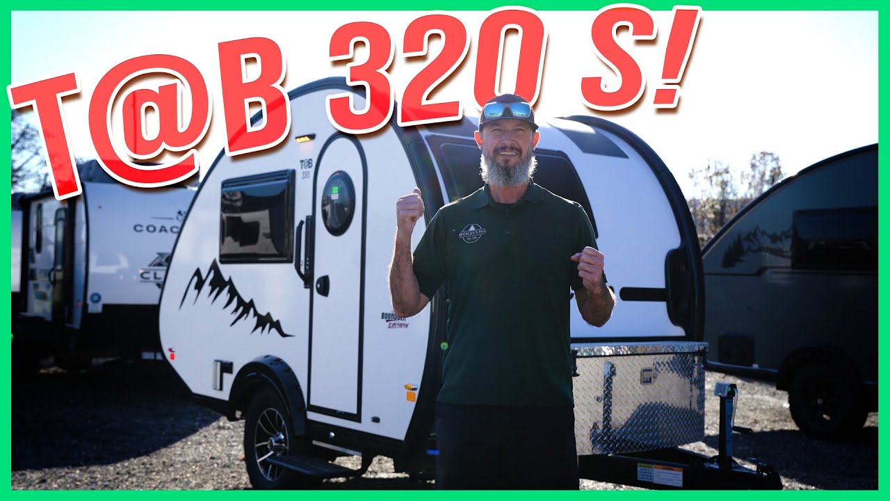 2025 nuCamp Tab 320 S Boondock Black Edition Teardrop Travel Trailer Tour | Beckley's RVs