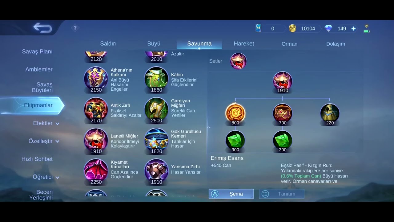 MOBİLE LEGENDS FREDRİNN'E ALINABİLECEK İTEMLER!!