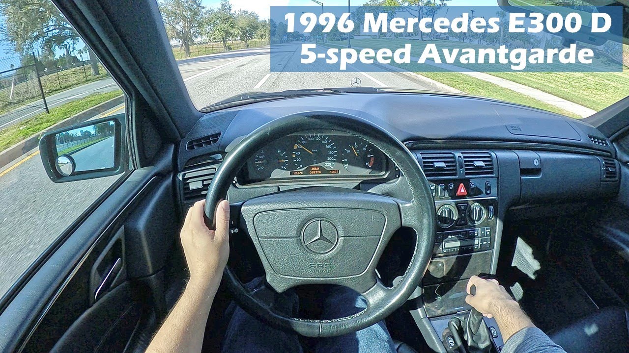 POV Drive (HD 4K) - RARE 1996 Mercedes-Benz E 300 Diesel 5-speed Avantgarde Euro Spec Import
