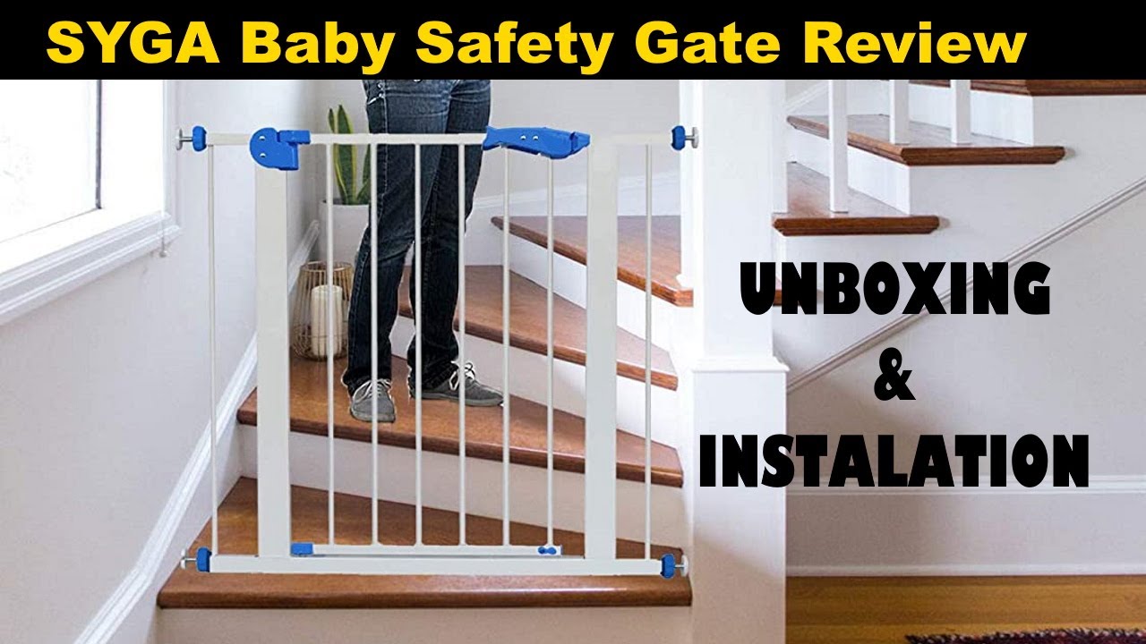 SYGA Baby Safety Gate Unboxing Installation and Review