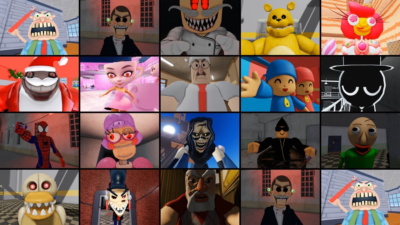 Roblox,TEAM DENTIST ESCAPE,FROM MR FUNNY,PAPA'S PIZZERIA,GREAT SCHOOL BREAKOUT,Mr Yummy's Supermarke