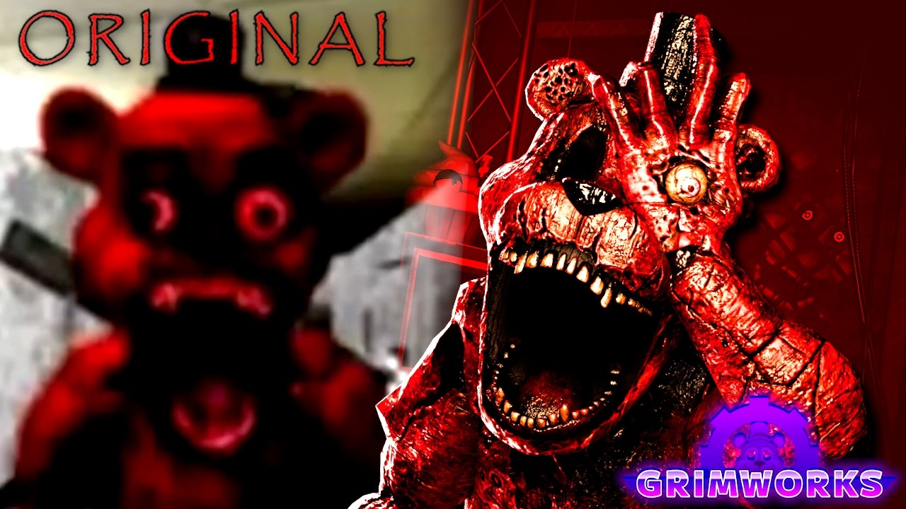 Every Grimworks Attractions vs Original FNAF Reference..
