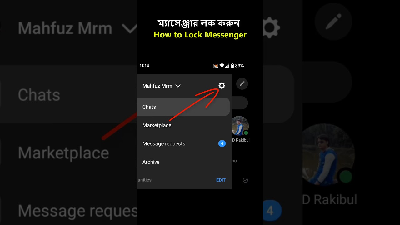How to lock messenger #shorts  #tech #how #tricks #technology #howto #tips #messenger #facebook