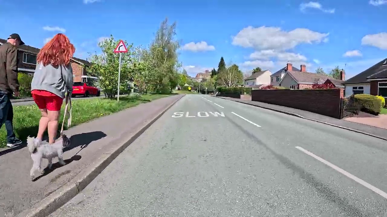 Into Tutbury, Staffordshire
