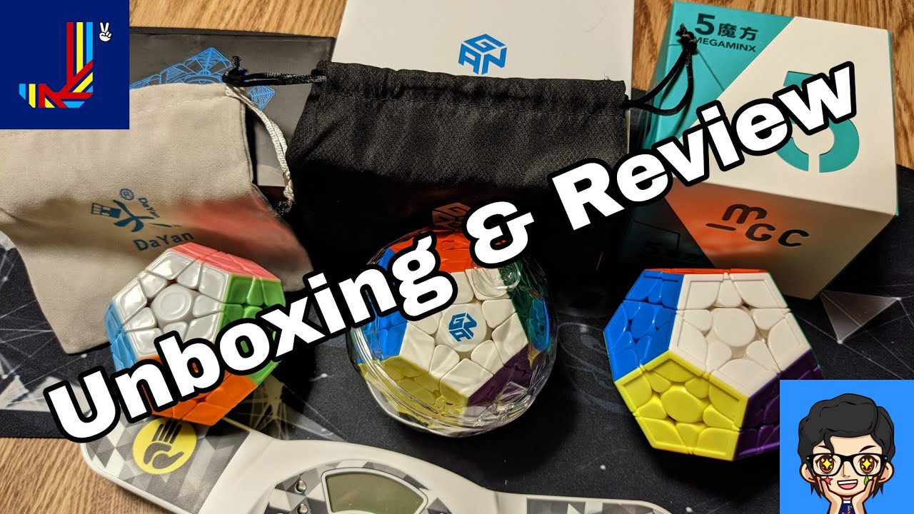 Dayan Megaminx V2 M, Gan Megaminx, & MGC Megaminx Unboxing/Review