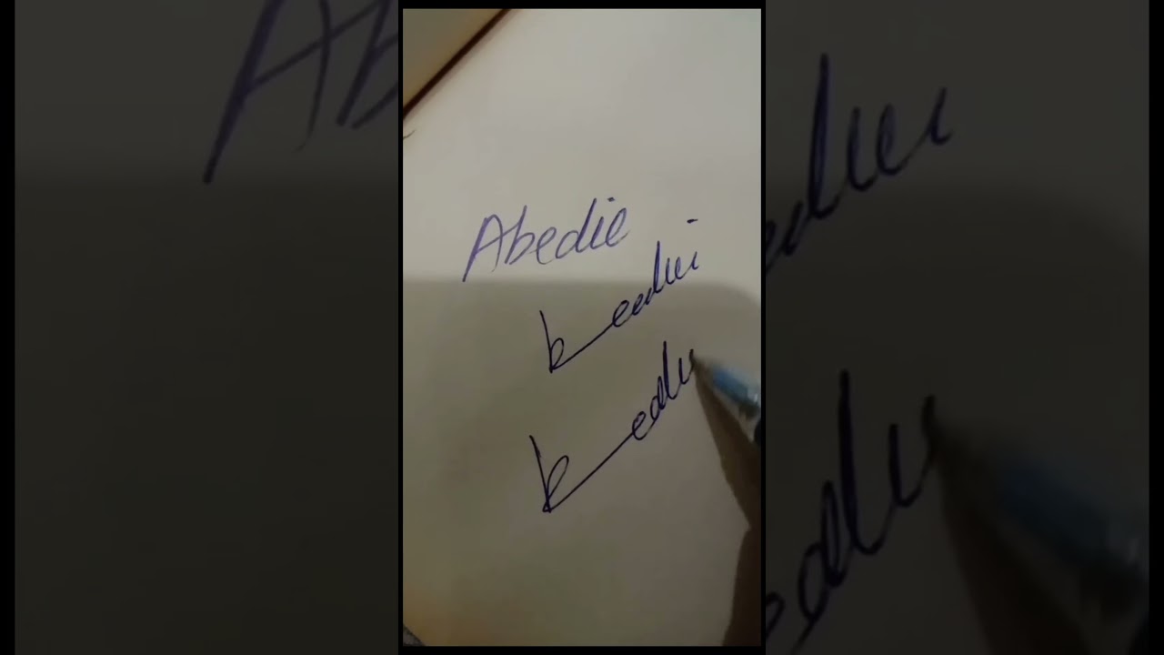 Abedie name signature ideas and styles #namesignature