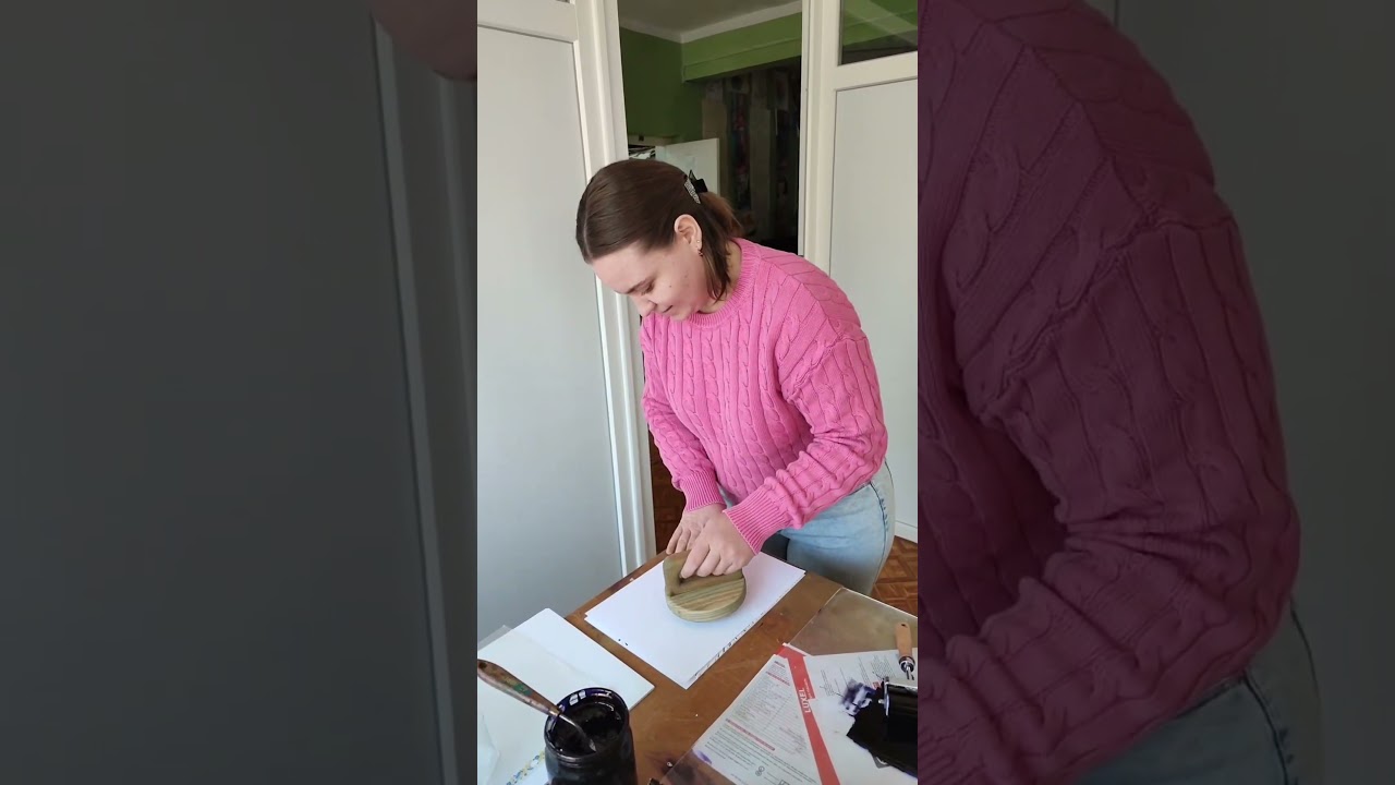 Ось сам процес відбитку!