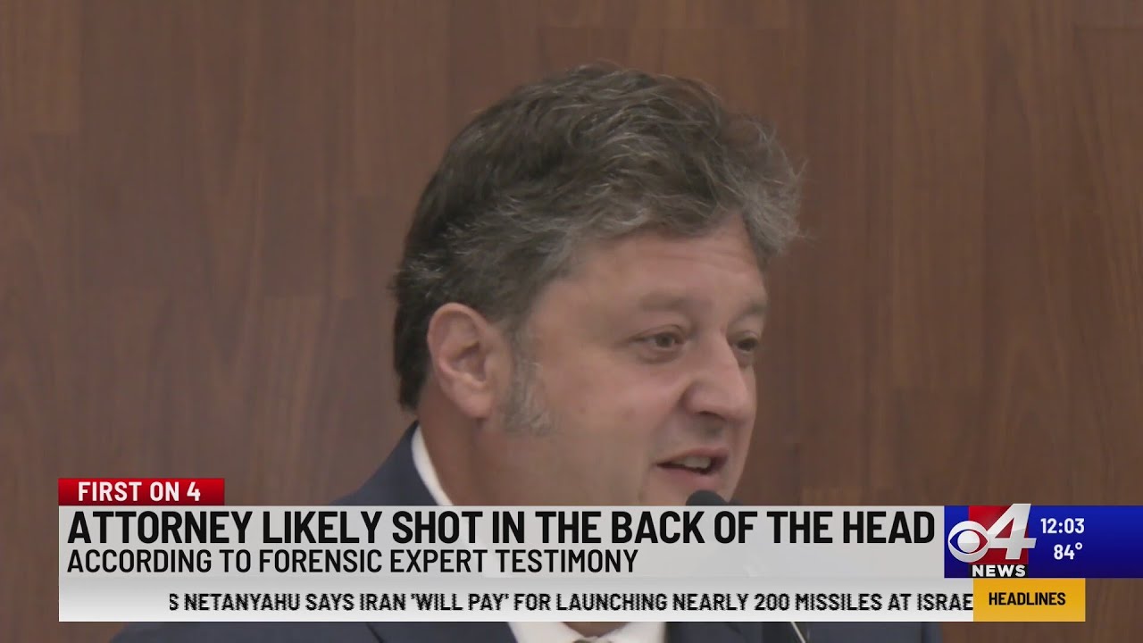 Attorney was likely shot in the back of head, according to forensic doctor