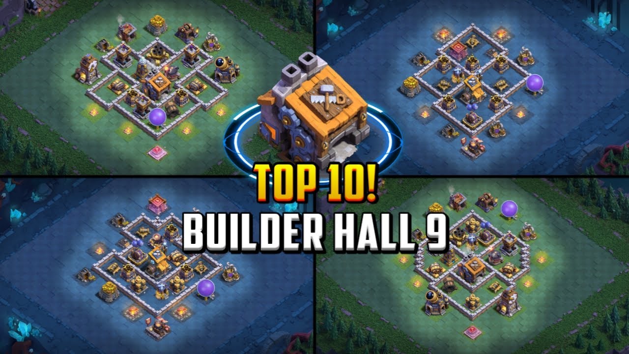 ТОП-10! Планировка базы «Дом строителя 9» (BH9) + ссылка для копирования 2024 | Clash of Clans