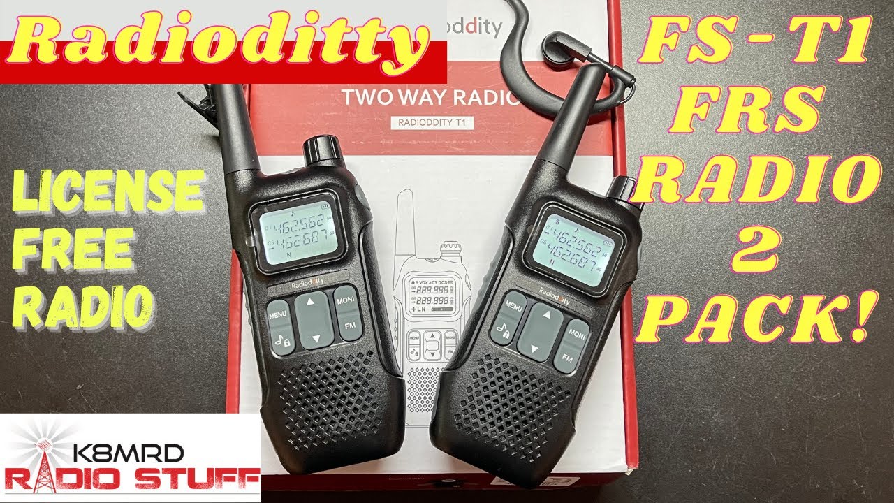Radioddity FS-T1 License Free FRS Radio 2 Pack