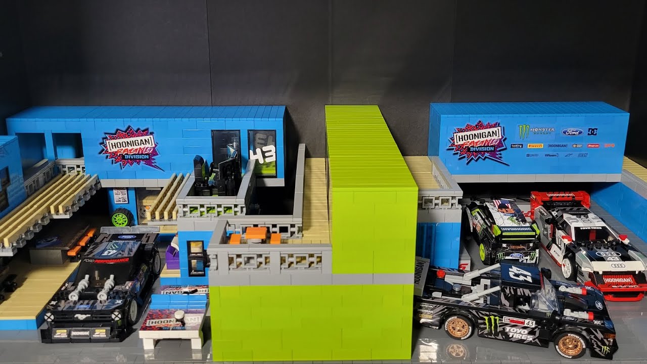 Lego Ken Block's Hoonigan Racing HQ - FINAL REVEAL- Full Tour