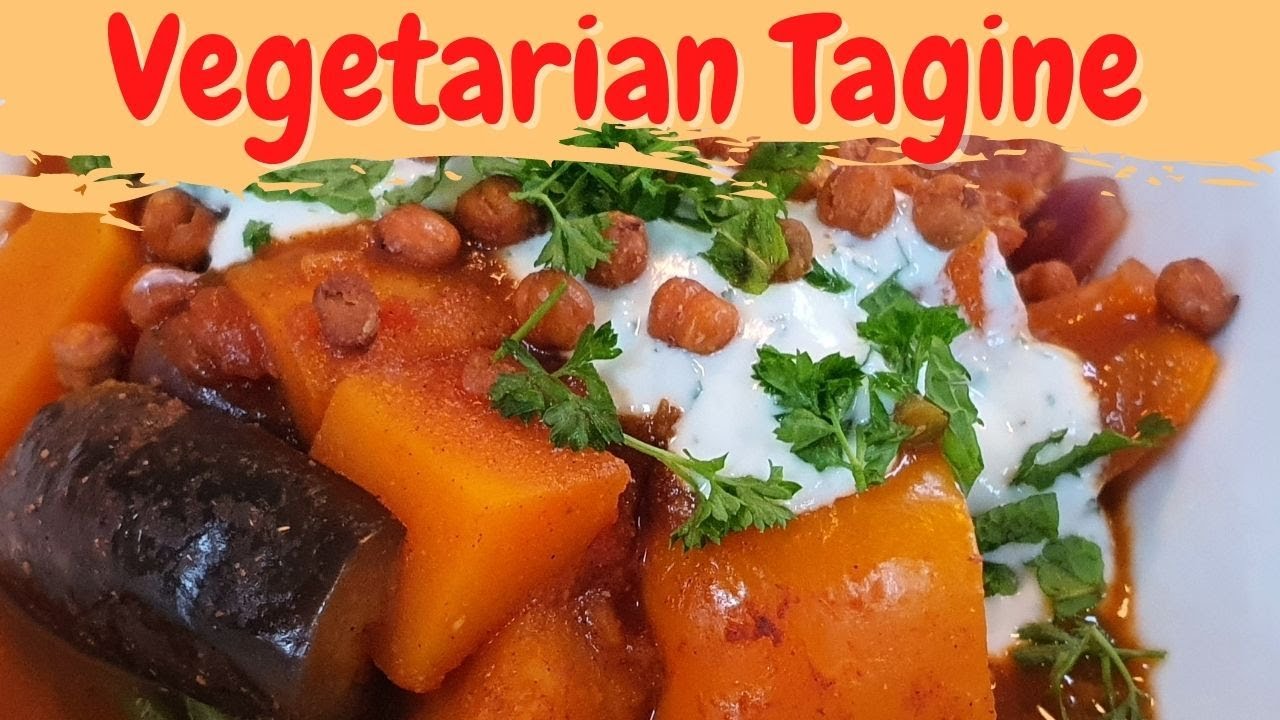 Vegetarian Tagine recipe/ Healthy Vegetable Tagine with Roasted Chickpeas