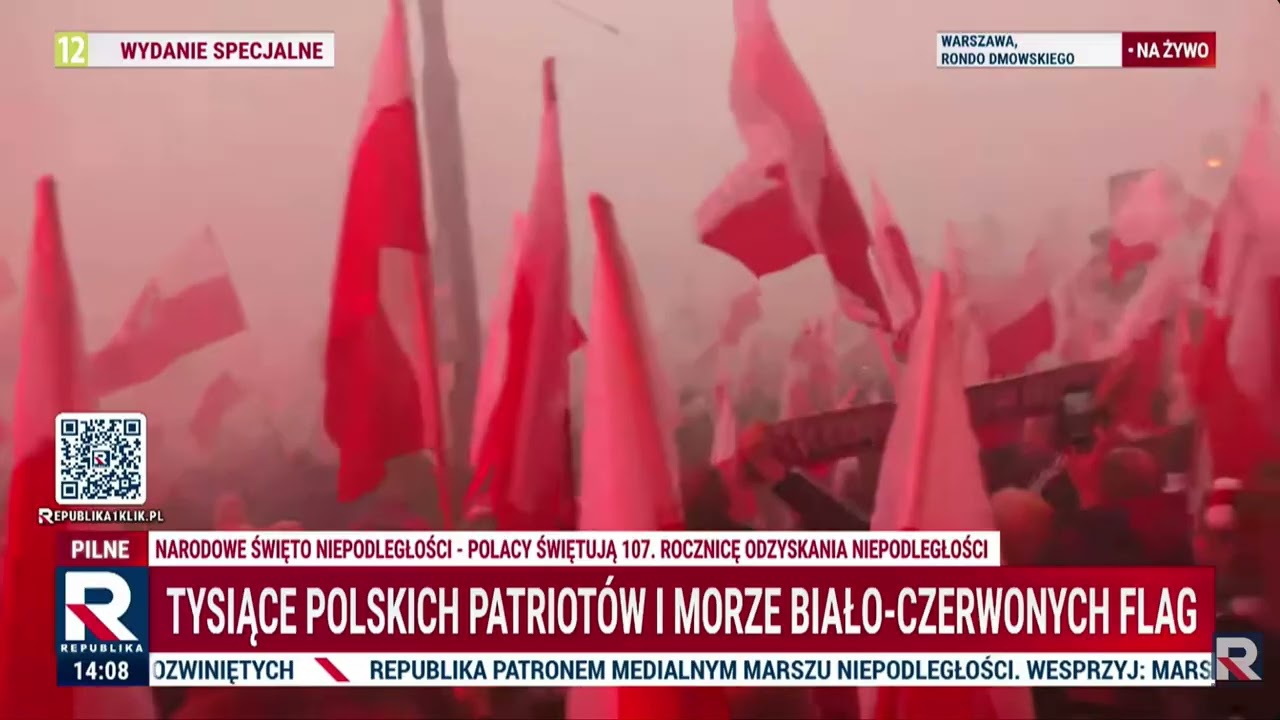 WŁAŚNIE TERAZ! Ruszył Marsz Patriot&oacute;w ulicami Warszawy. Zobacz!