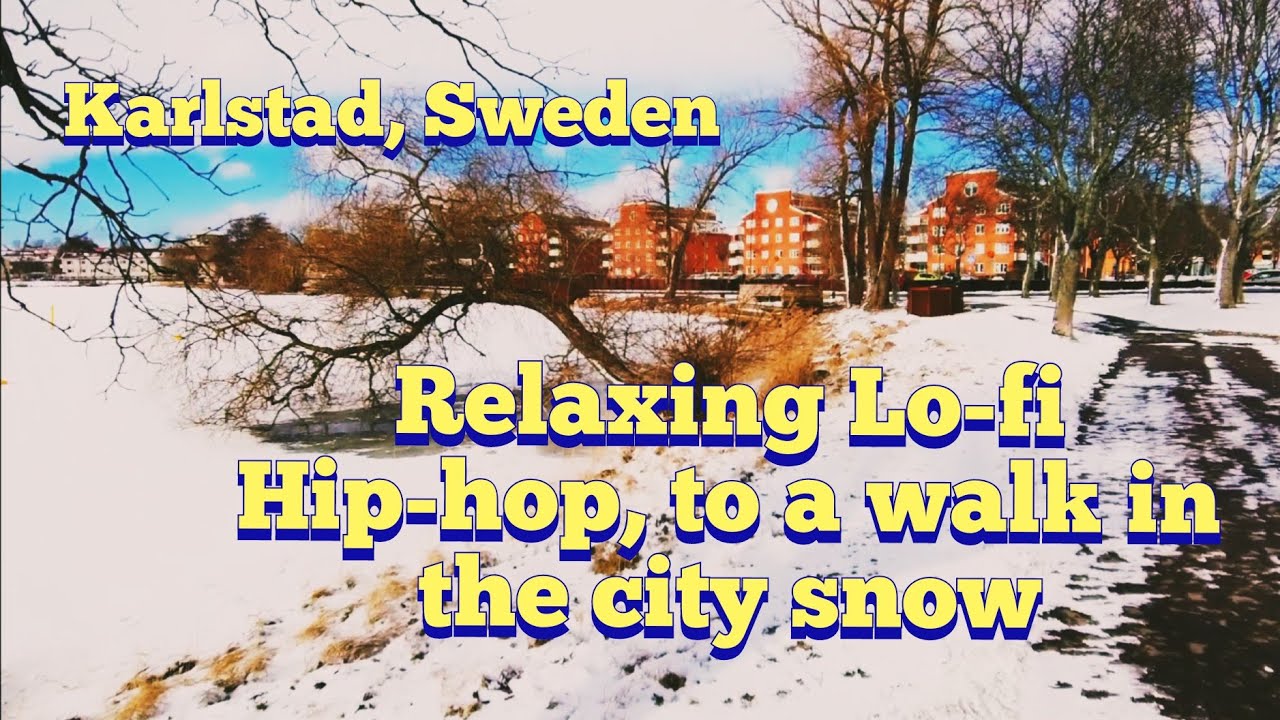 Relaxing Lo-fi Hip-hop, walking through the snow in Karlstad, Sweden.