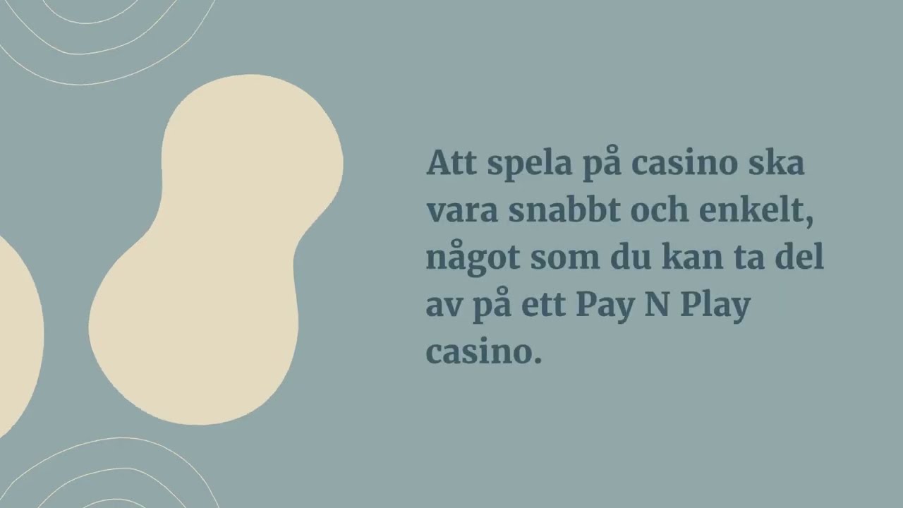 Pay N Play Casino - En Guide