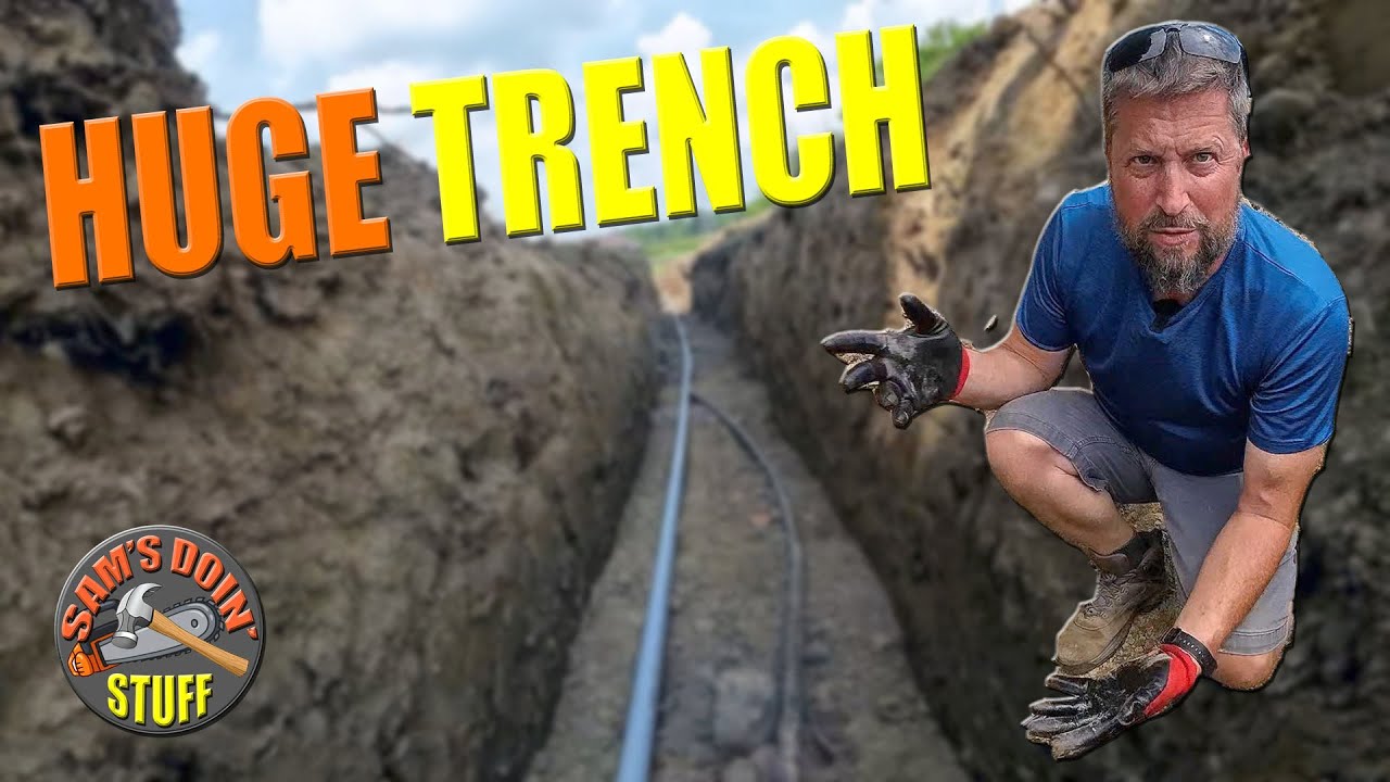 HUGE Trench For Electric And Water