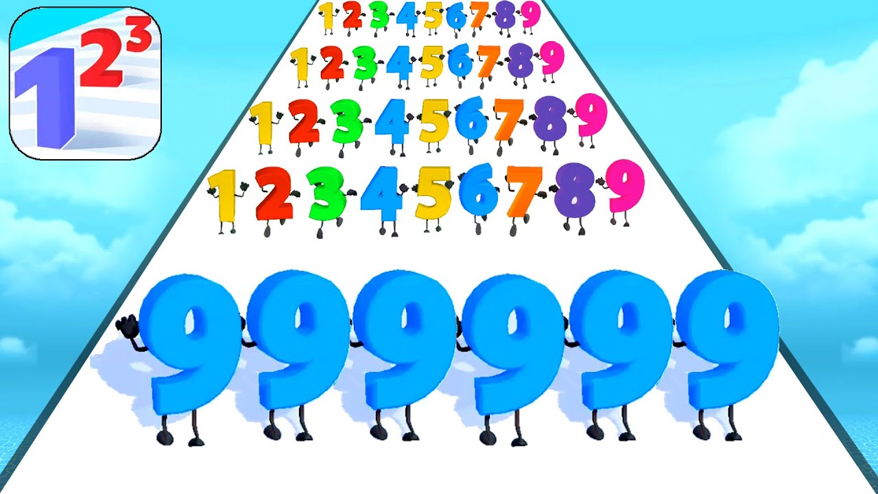 Play 10000 TikTok Gaming Videos and Satisfying Mobile Game Max Levels Number Masters Update Freeplay