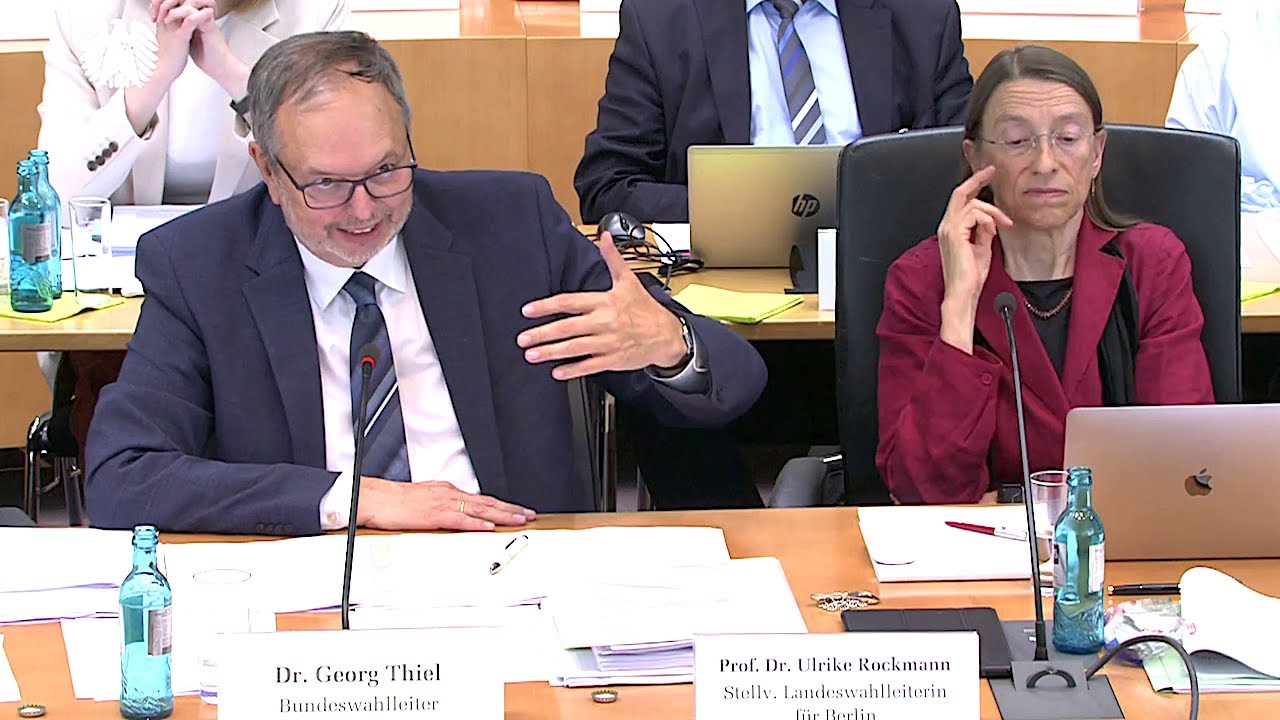 24.05.2022 - Einspruch des Bundeswahlleiters gegen die Bundestagwahl 2021 - Wahlprüfungsausschuss