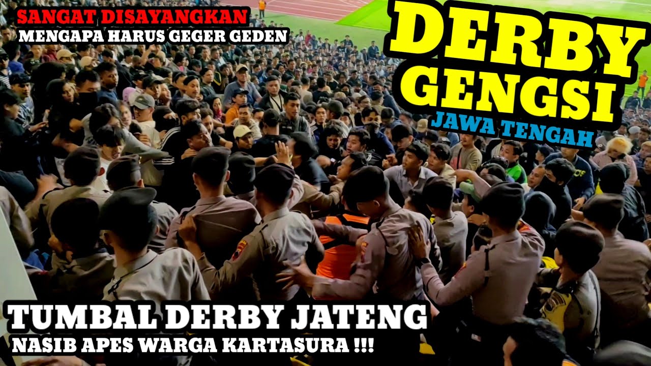 🇸🇻 TUMB4L DERBY JATENG‼️Suporter SEMARANG KHILAF - Sebelum MONTOR Di B4KAR SUPORTER Di KARTASURA