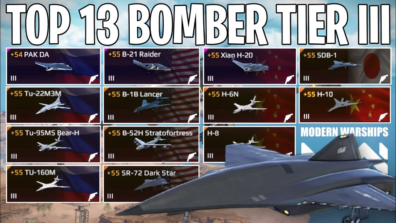 Top 13 Bomber With Highest Total Damage | Modern Warships