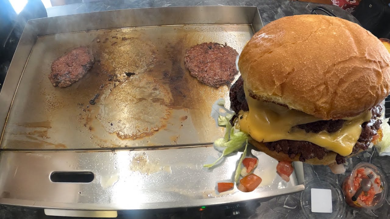 Vevor 22'' Griddle 1St Cook Smash Burgers