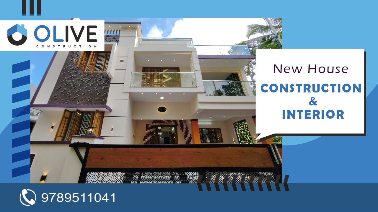 New Amazing House Construction (Building) Olive Construction Nagercoil Starts from Rs.1600 per Sq.ft
