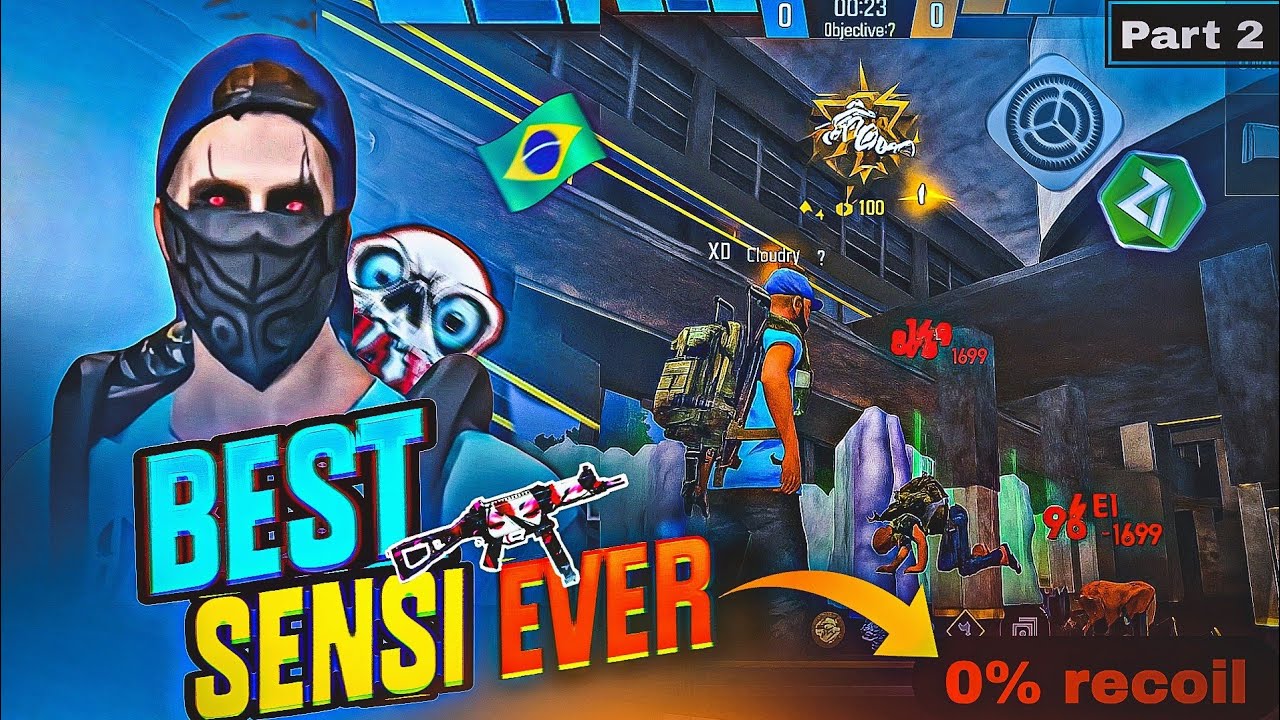 BRAZILIAN 🇧🇷 RAREST SENSI 🔥 | FOR ALL DEVICE 📱 | RECOIL CONTROL 😱 WORKING  | FREE FIRE MAX / FF ✅