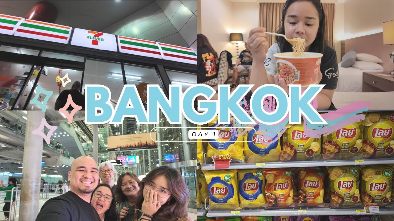 Our first time in Bangkok 🇹🇭 Day 1, Clark to Suvarnabhumi airport, Berkeley Hotel, 7-eleven