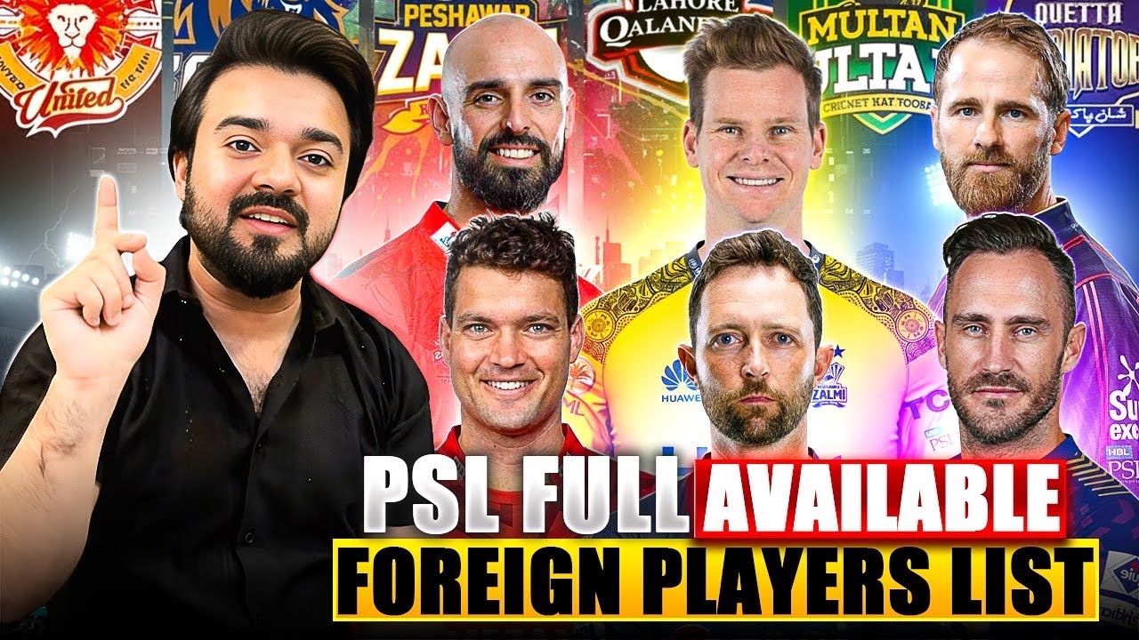 PSL 11 All Foreign Available Players List | Few Big Names Still Left for PSL 