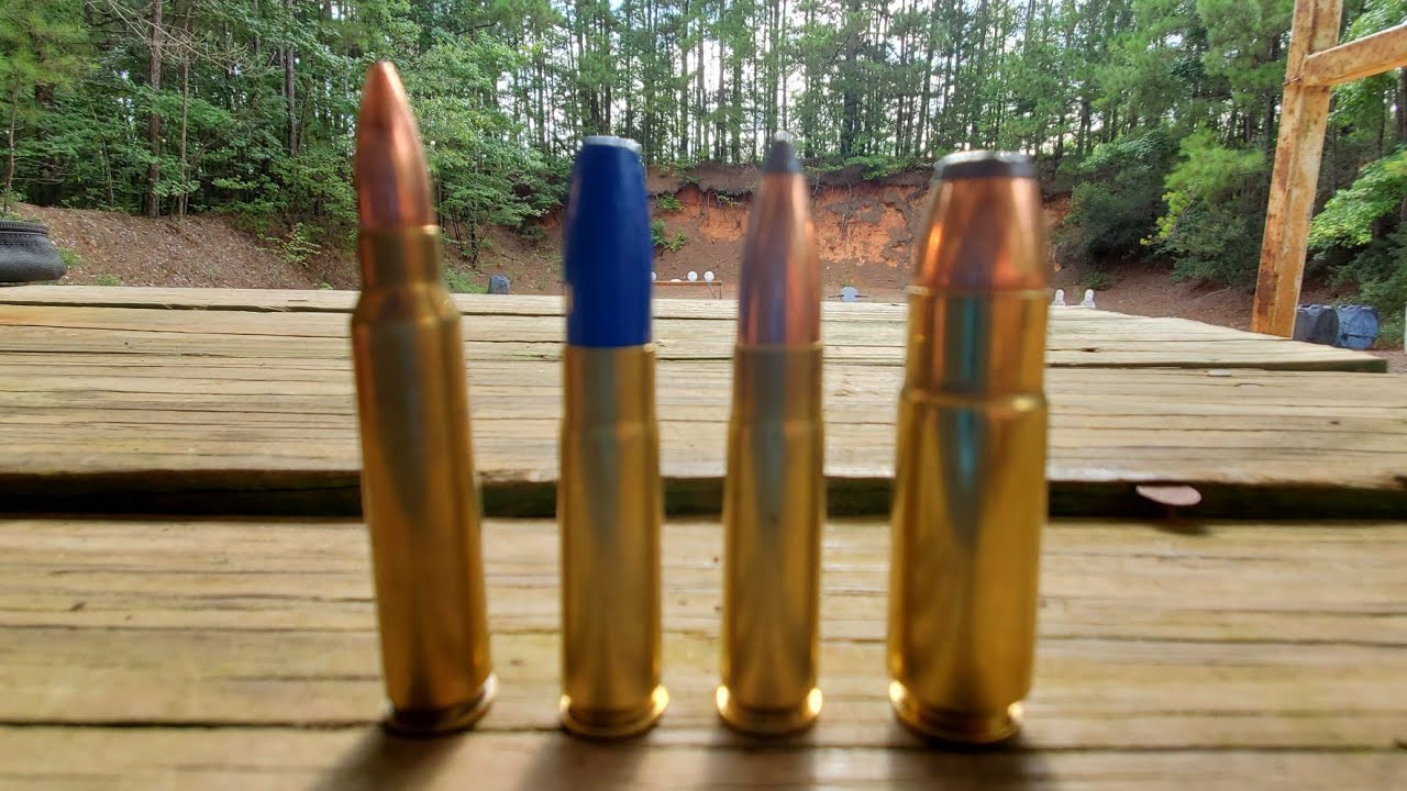 223 vs 300 blackout vs 458 socom vs lead plates @oso4586