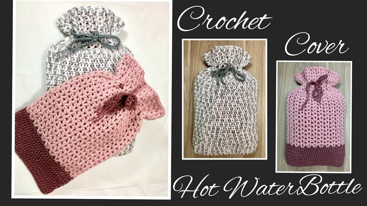 Crochet Hot Water Bottle Cover/ 코바늘 핫팩 커버