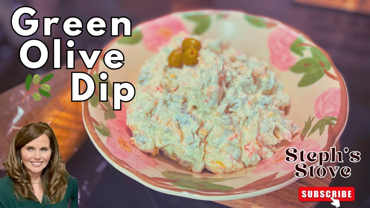 Green Olive Dip - Simple, Flavorful, & Versatile Dip That Comes Together Quickly - Steph’s Stove