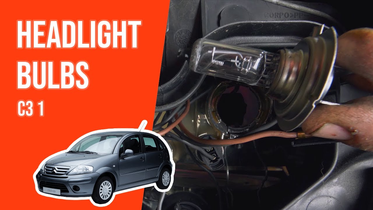 How to replace the headlight bulbs CITROEN C3 mk1 💡