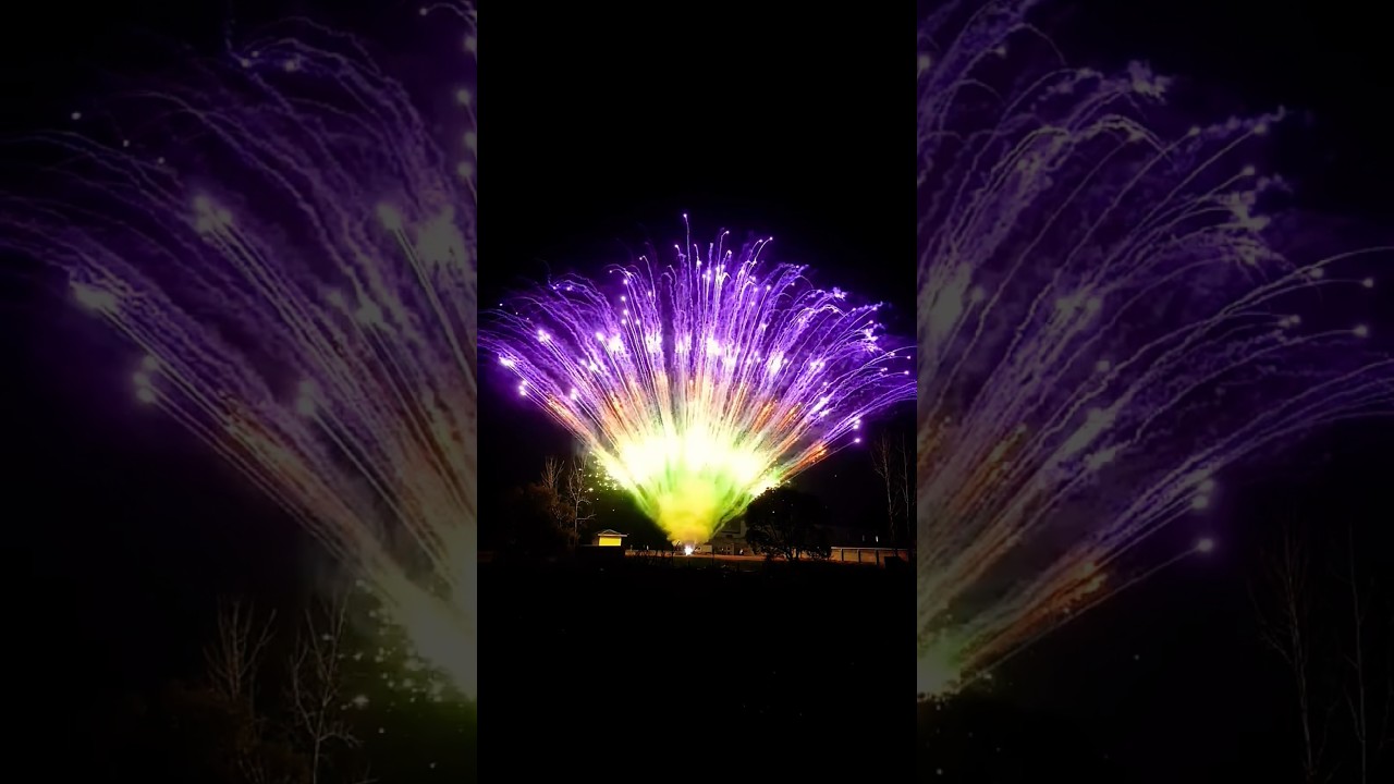 130 Shots Spring Ballet Fireworks Fan Cake 