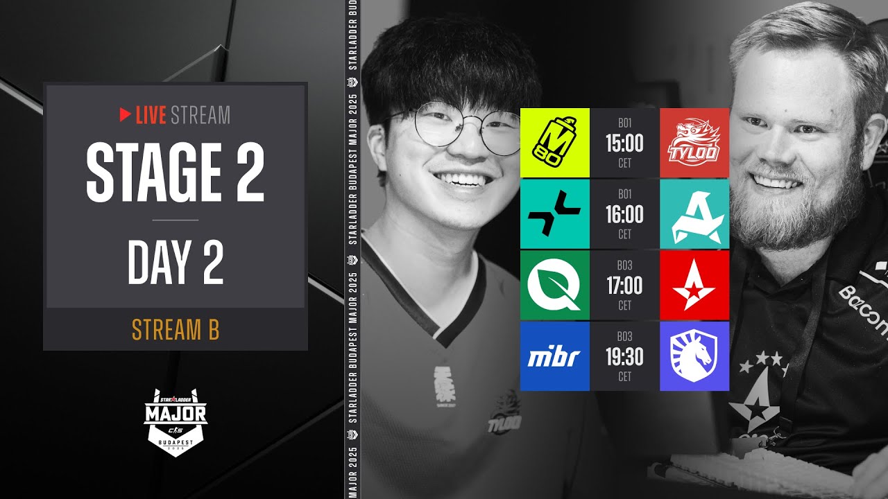 English Stream B | StarLadder Budapest Major 2025 - Stage 2 - Day 2