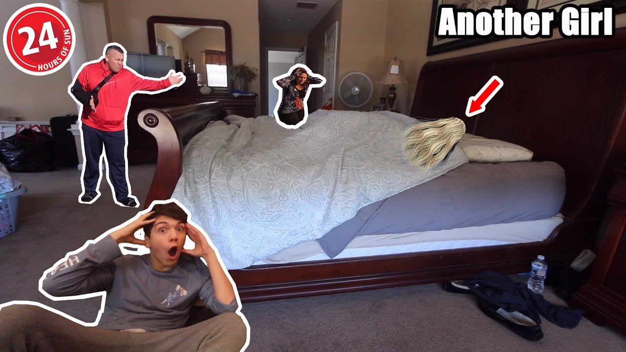 I Spent 24 HOURS In My PARENTS ROOM Without Them Knowing! (CRAZY)