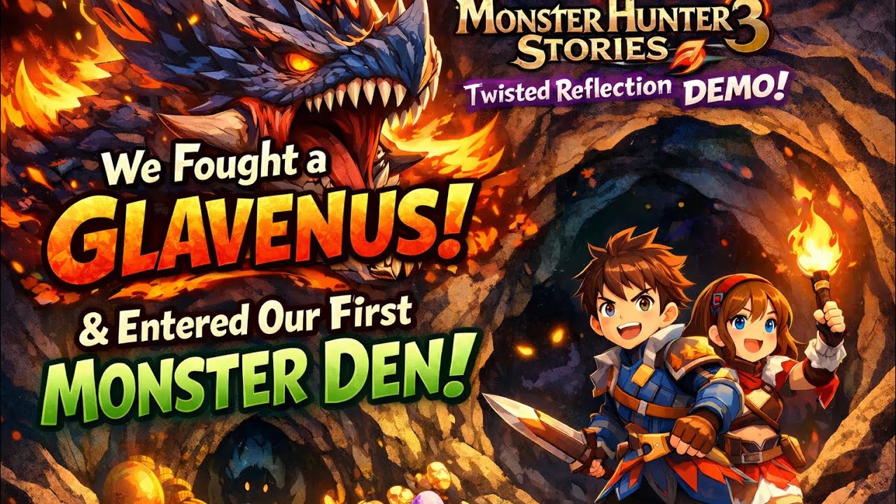Had Wrong Microphone On | Glavenus Showdown! 🔥 First Monster Den Explored No Commentary