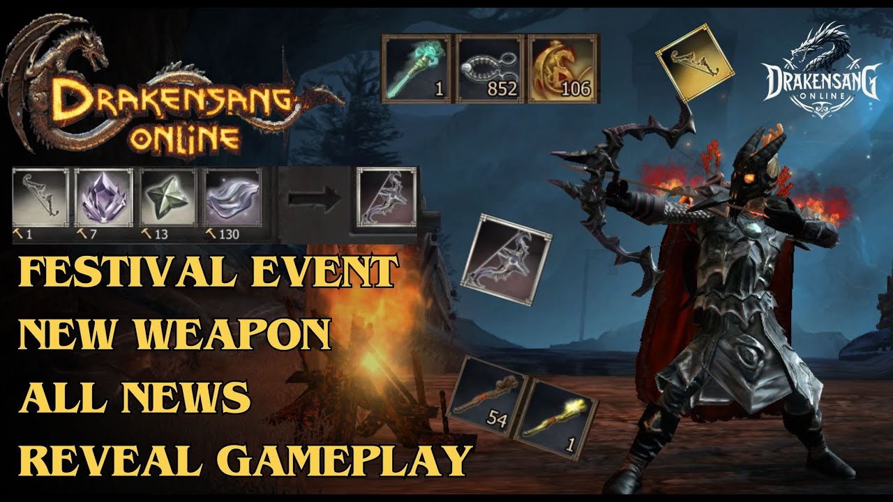 Drakensang Online - Anniversary Festival Event, New Weapon, All News, Reveal Gameplay! (DSO)