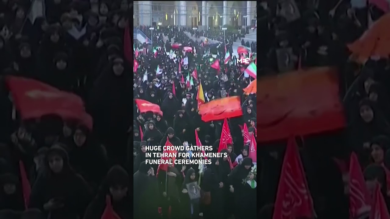 Huge crowd gathered in Tehran for Khamenei funeral ceremony