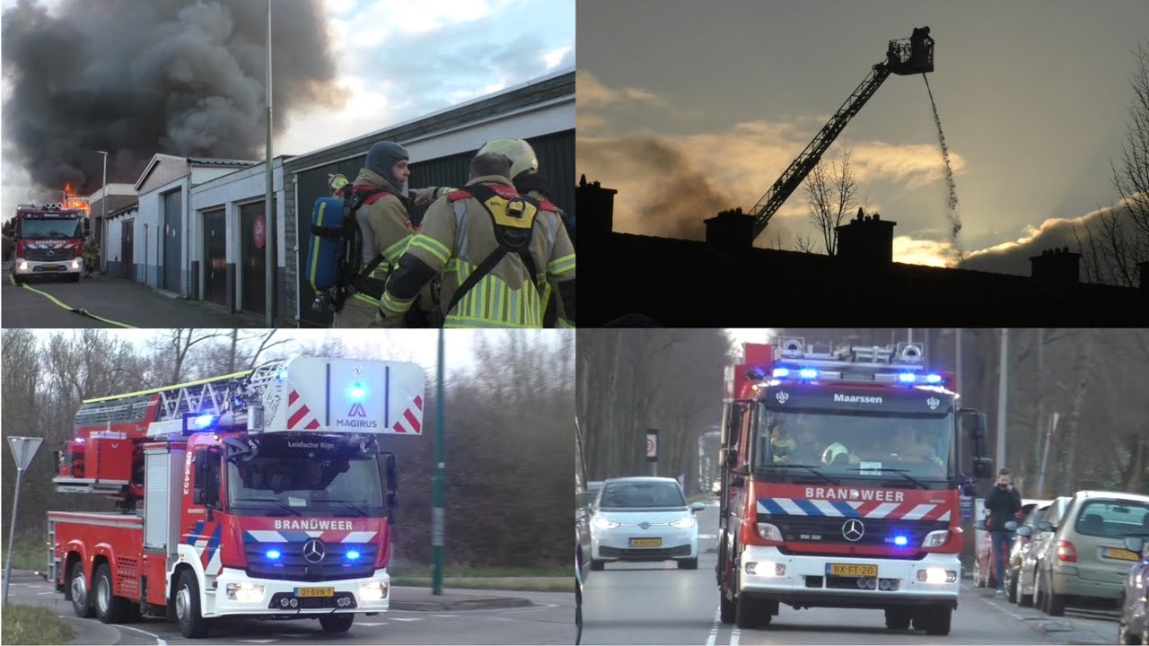 (Primeur!) Zeer Grote Brand in Zuilen! Brandweer en onopvallende politie met spoed onderweg!