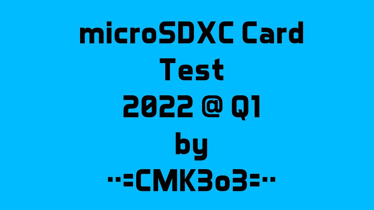 Test microSD Cards 2022 Benchmark Results Crystal Disk Mark 8