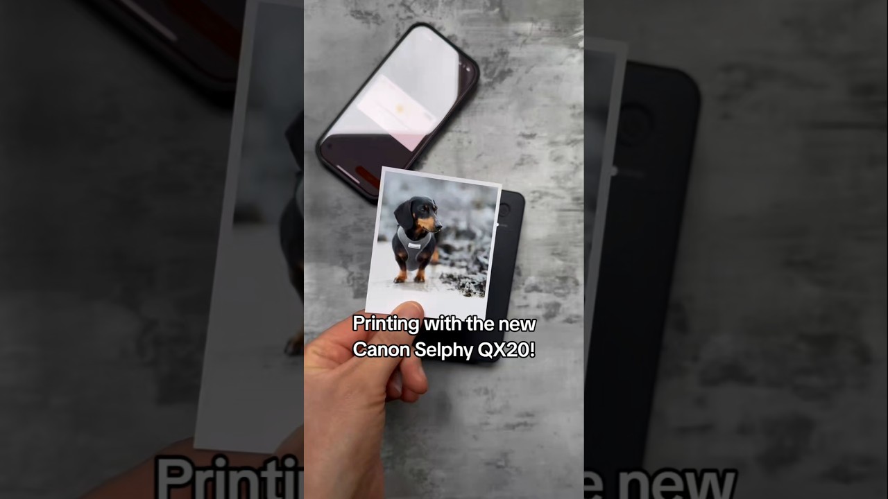 Printing with the new Canon  Selphy QX20 wireless smartphone printer! #Canon #instantphotography