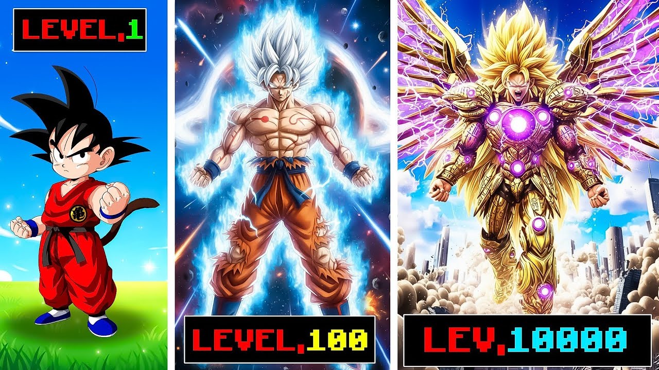 Upgrading Level 1 Goku to LELEVL 10000000 OMNI GOD GOKU in GTA 5