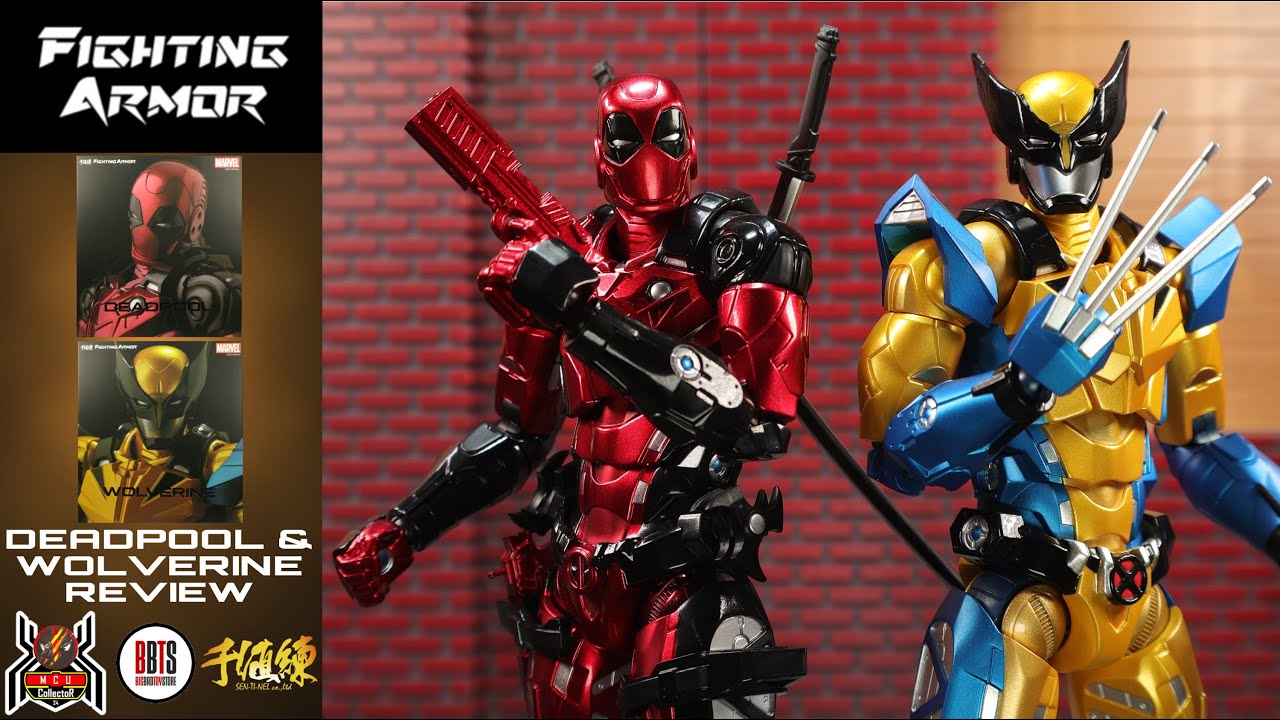 SenTiNel Toys Marvel Fighting Armor DEADPOOL & WOLVERINE Reissue X-Men Stark Iron Suit Figure Review