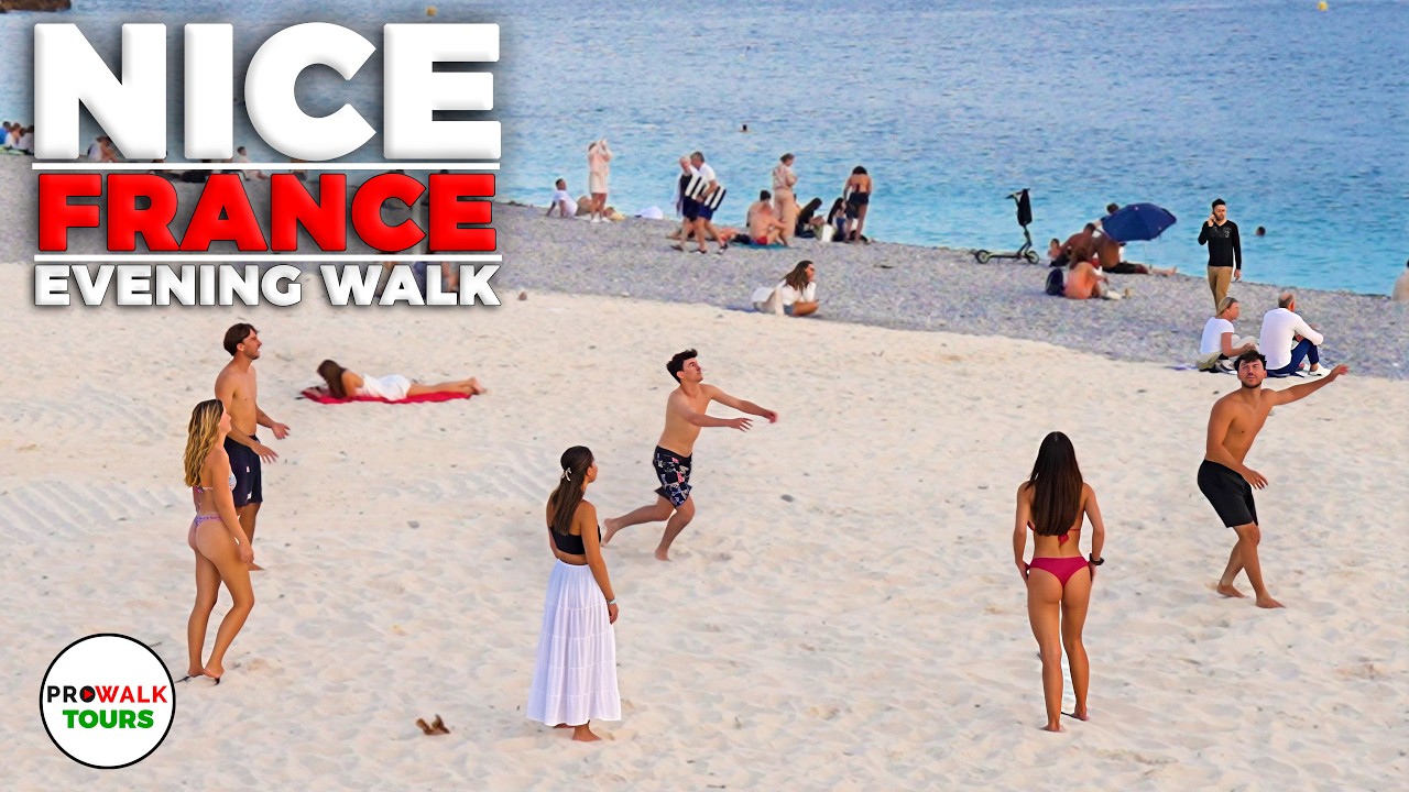 Nice, France 🇫🇷 Evening Walking Tour | Vieux Nice & Promenade des Anglais | 4K 60fps