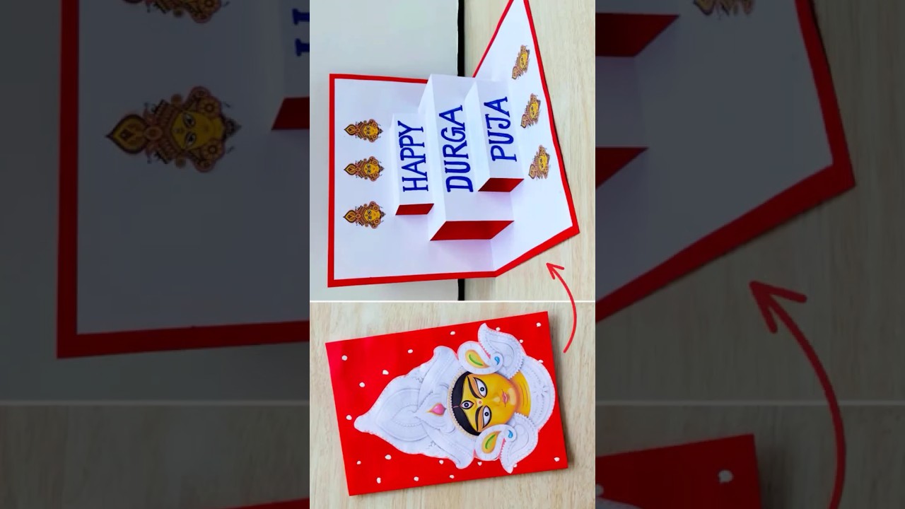 Durga Puja special card ideas #shorts