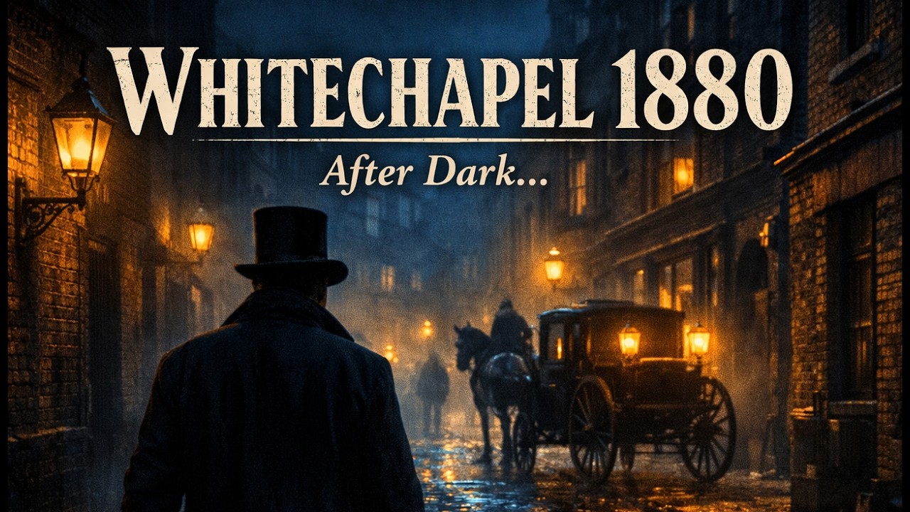 Walking Through Whitechapel After Dark 1880 | Gritty Victorian London POV Tour